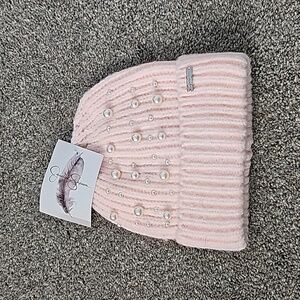 Jessica Simpson Pink Pearl Beanie $30